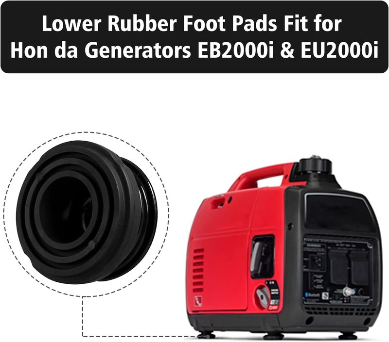 CLSR2U Rubber Foot Pads Fit for Hon da Generator - Lower Rubber Vibration Foot Pads Fit for Hon da EU2000i EB2000i Generator, Replace 68325-Z07-003, Set of 4 - Image 2